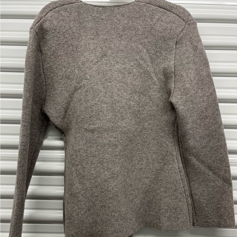 Zara Women's Taupe Single Button Sweater Size L - Picture 3 of 3